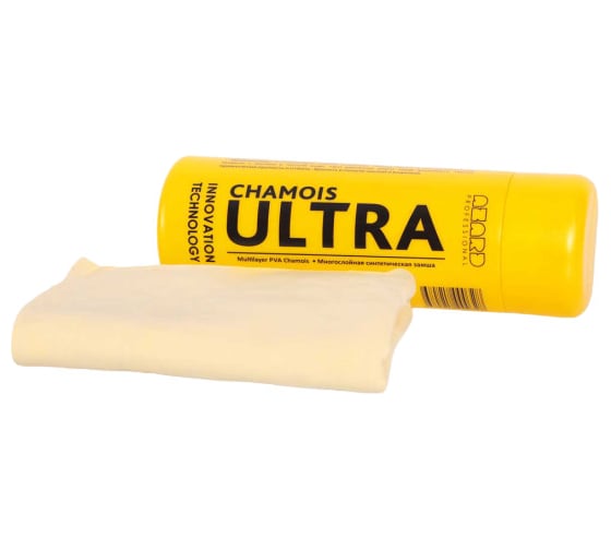 Салфетка замша в тубе AZARD ultra chamois compact синтетическая 43 х 32 см AUC-01