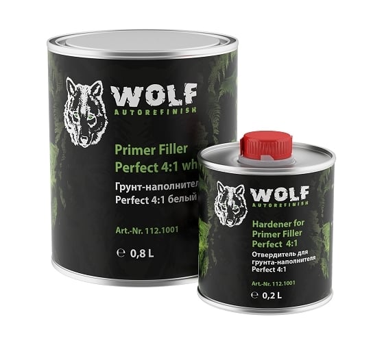 Грунт-наполнитель Wolf Perfect Filler 4:1, белый 112.1001