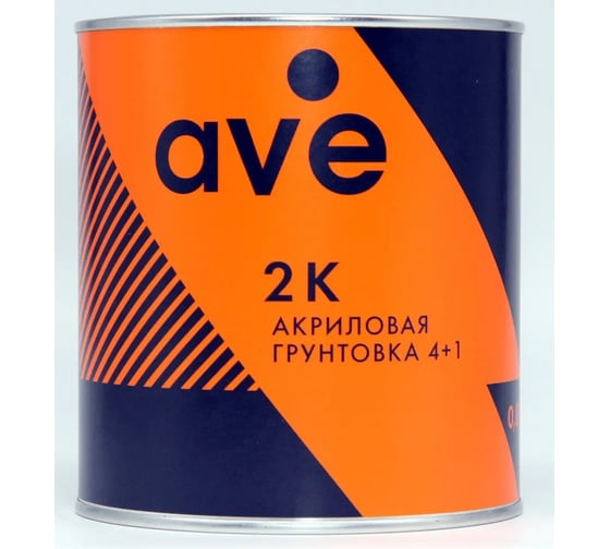Акриловая белая грунтовка AVE 2К 4+1 0,8 л + отвердитель 0,2 л (к-т) 1120511