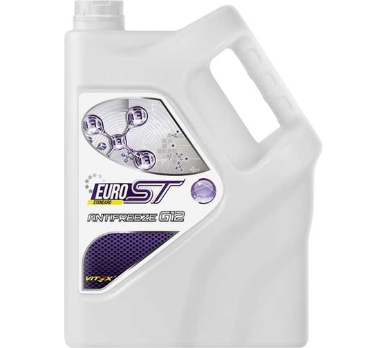 Антифриз VITEX Euro ST G12+ Фиолетовый VW TL774 D/F, SAE J 1034, ASTM D 3306, ASTM D 4340, ASTM D 4656, ASTM D 6210, AFNOR R-15-601, BS 6580:1992, JIS K 2234, JASO M325 (Japan) LLC, Önorm V5123 Евро 5 кг v102604