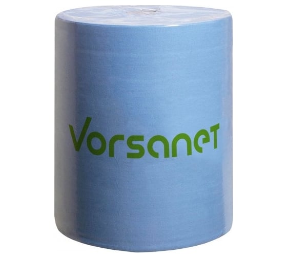 Протирочный материал VORSANET T65, 20x29 см, синий, 1 рулон х 250 л 800001 1