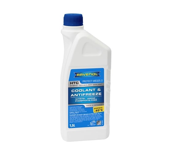 Антифриз готовый к применению синий RAVENOL HTC Hybrid Techn. Coolant Premix -40C 1410121-150-01-999 1