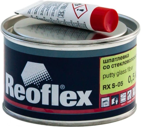 Шпатлевка со стекловолокном Reoflex Glass fiber 0.5 кг RX S-05/500 1