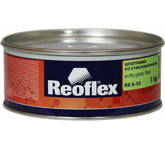 Шпатлевка со стекловолокном Reoflex Glass fiber 1 кг RX S-05/1000 1