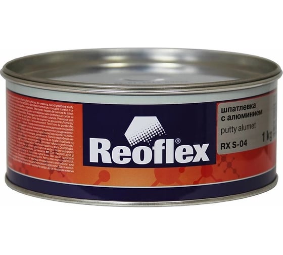 Шпатлевка с алюминием Reoflex Alumet 1 кг RX S-04/1000 1