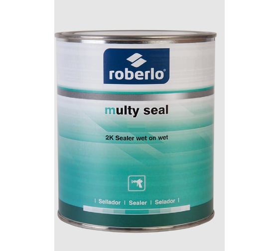 Грунт-наполнитель ROBERLO 2К MULTY SEAL акриловый, уретановый, мокрый по мокрому 4:1, БЕЛЫЙ,1 л 69663