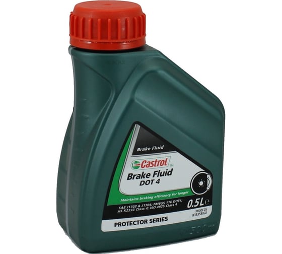 Тормозная жидкость Castrol Brake Flluid Dot-4 синтетическая, 0.5 л 15CD18/155BD0
