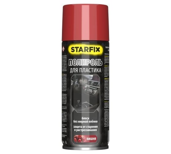 Полироль для пластика STARFIX вишня (аэрозоль) 650 мл SM-63125-1 1