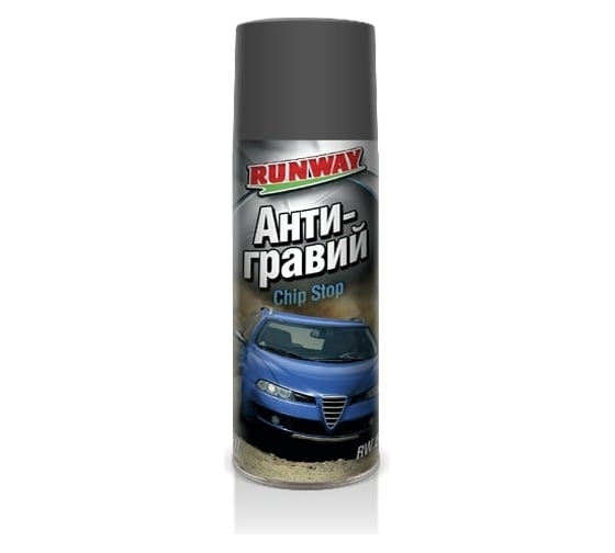 Антигравий RUNWAY аэрозоль, серый, 450 мл 39041 RW6100