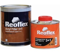 Акриловый грунт Reoflex 3+1 1 л, серый RX F-04/1000 G