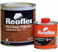 Акриловый грунт Reoflex 4+1 0.8 л, черный RX F-06/800 B