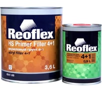 Акриловый грунт Reoflex 4+1 3.6 л, черный RX F-06/3600 B