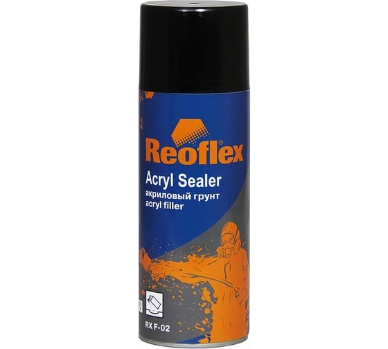 Акриловый грунт Reoflex аэрозоль, 520 мл, серый RX F-02/520 G 1