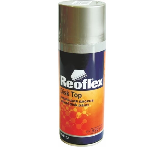 Эмаль для дисков Reoflex аэрозоль, 520 мл, серебристый RX E-02/520 1