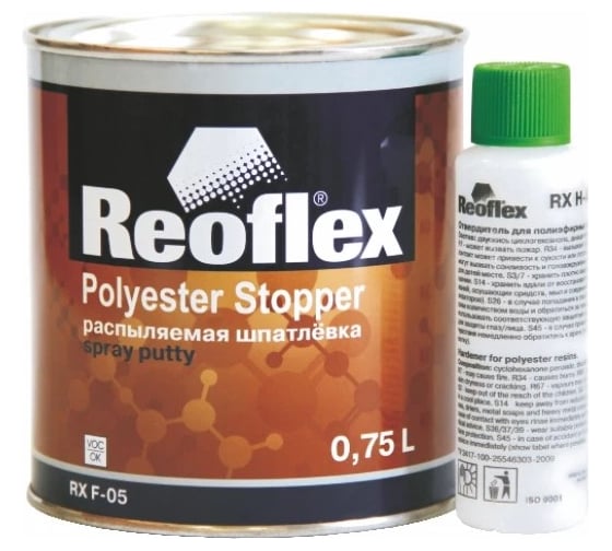 Распыляемая шпатлевка Reoflex Spray 0.8 л RX F-05/800 1
