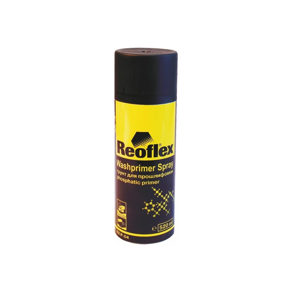 Грунт для прошлифовки Reoflex аэрозоль, 520 мл, серый RX P-04/520 ...