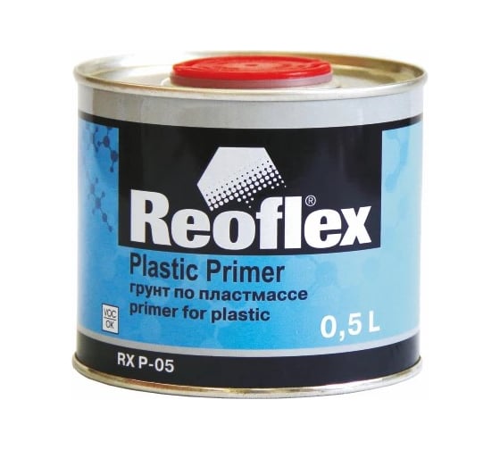 Грунт по пластмассе Reoflex 0.5 л, прозрачный RX P-05/500 T 1