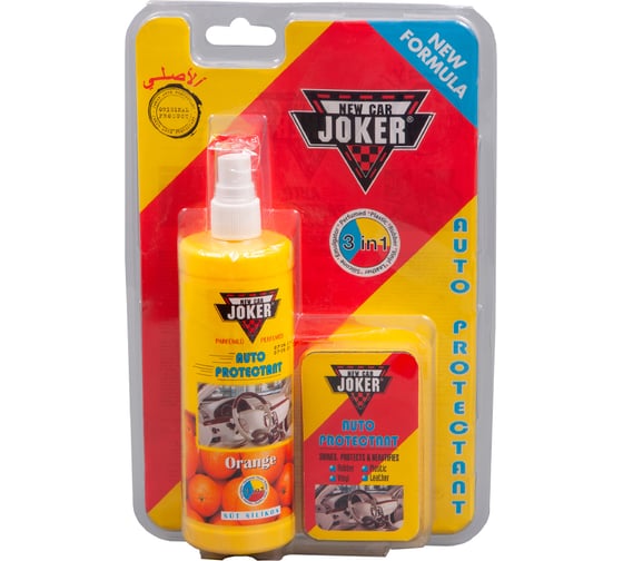 Защитный полироль с губкой JOKER апельсин (250 мл) JK orange 1
