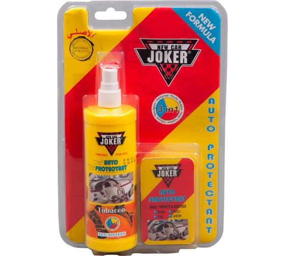 Защитный полироль Joker с губкой, табак (250 мл) JK tobacco