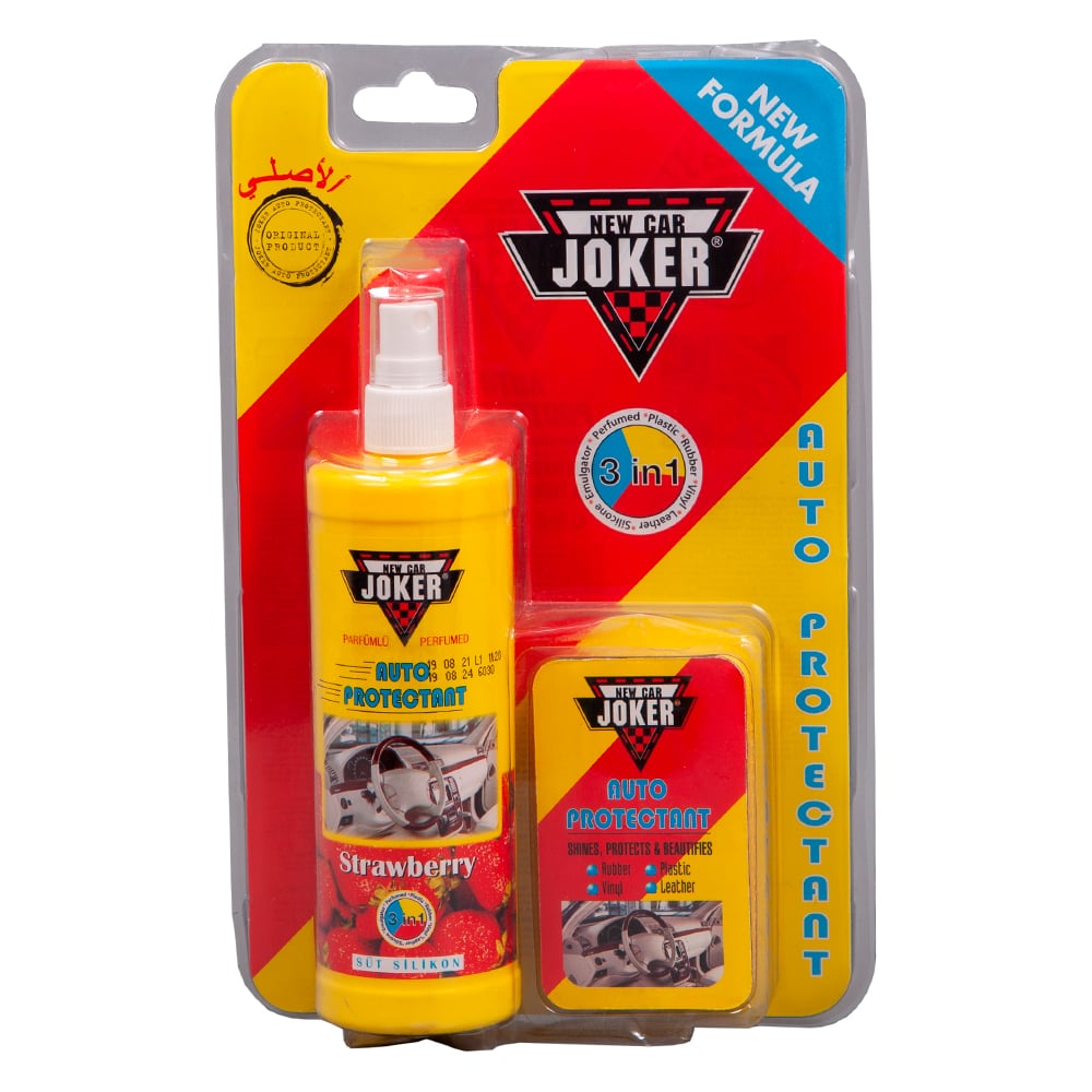 Защитный полироль Joker с губкой, клубника (250 мл) JK strawberry ...