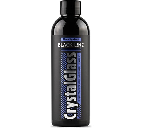 Летняя стеклоомывающая жидкость Shine systems Black Line CrystalGlass объем 200 мл SSBL971