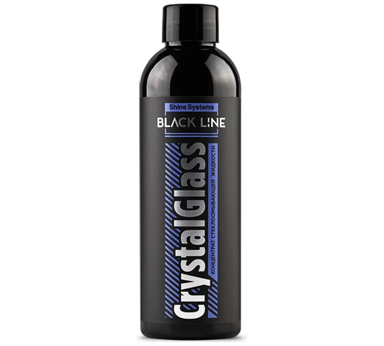 Летняя стеклоомывающая жидкость Shine systems Black Line CrystalGlass объем 200 мл SSBL971
