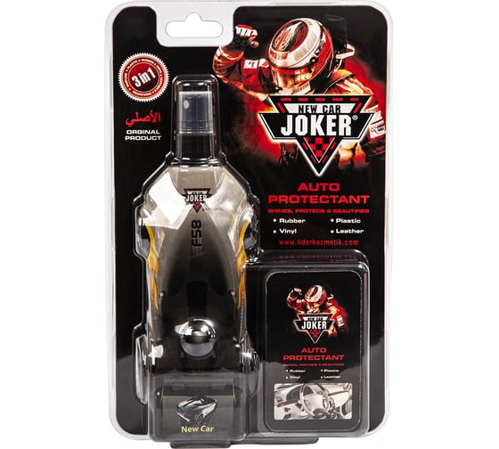 Защитный полироль с губкой Joker New новая машина (250 мл) JK new car-car
