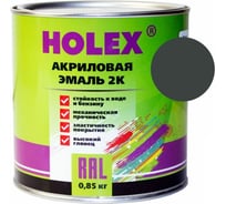 Акриловая автоэмаль Holex 2К шторм грей газ 0,85 кг HAS-389672