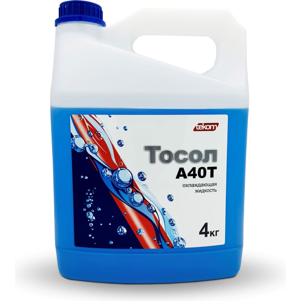 Тосол tekom А40Т, 4кг, ПЭ канистра 4607066980022 - выгодная цена ...