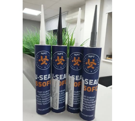 Герметик полиуретановый U-SEAL черный 550FC, 310 мл 0114201700