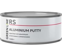 Шпатлёвка с алюминиевым наполнителем GREEN LINE Aluminium Putty 1000 г. 50RS – 1000 –AL