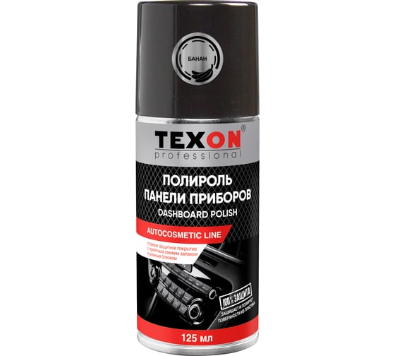 Полироль панели приборов глянцевая TEXON с ароматом Банан 125 мл ТХ650072 1