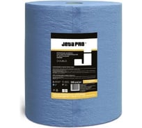 Салфетки бумажные двухслойные Jeta PRO очищ., 34 г/м²,35x38 см Цвет:синий 2 рулона /500шт/рул 5850766