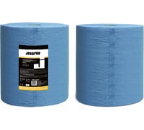 Салфетки бумажные двухслойные очищающие Jeta PRO 34 г/м², 35x38см, 2 рулона, синий 5850767
