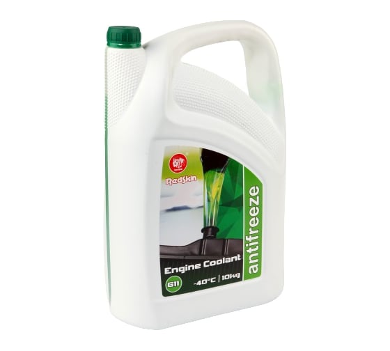 Антифриз REDSKIN -40С, G11, 10 л, зеленый, карбоксилатный, готовый REDG11010