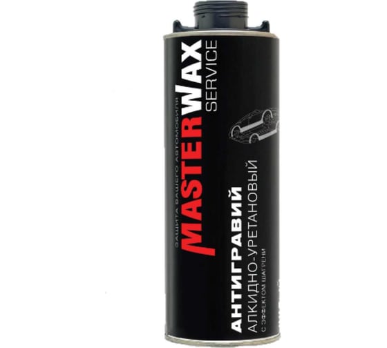 Антигравий алкидно-уретановый MasterWax 1л белый с эффектом шагрени MW030601