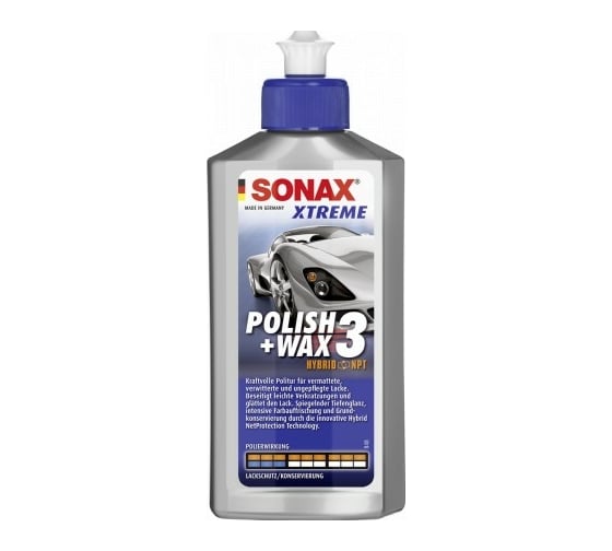Полироль №3 для поврежденных покрытий SONAX Xtreme NanoPro 0,25л 202100