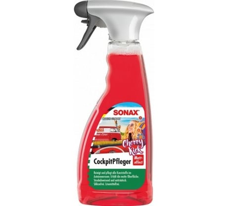 Очиститель для пластика триггер SONAX матовый эффект, вишневый удар 0,5л 367241