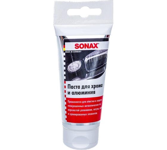 Паста для хрома и алюминия SONAX 0,075л 308000
