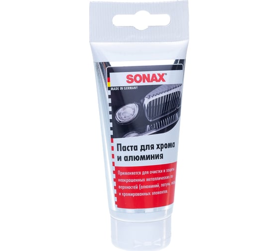 Паста для хрома и алюминия SONAX 0,075л 308000