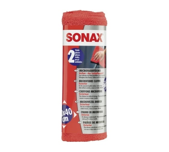 Салфетки из микрофибры для полировки кузова SONAX 1уп. 416241 1
