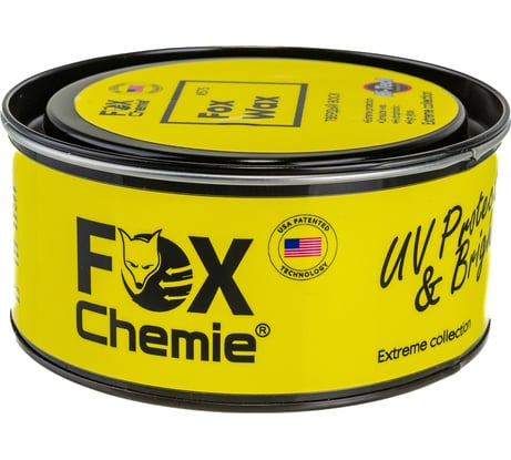 Твердый воск для защиты кузова Fox chemie fox wax с воском карнауба, 453 г 575