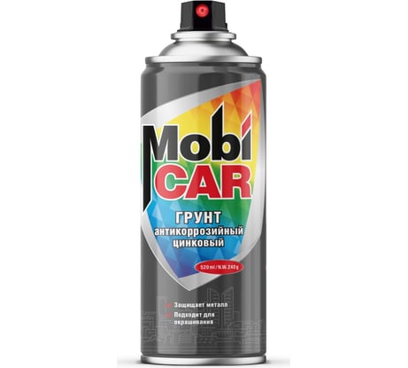 Аэрозольный антикоррозийный цинковый грунт Mobicar 520 мл 0529-01 MC