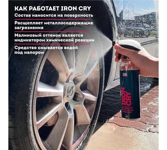Очиститель от металлических вкраплений Fox Chemie Iron Cry 500 мл LMF120