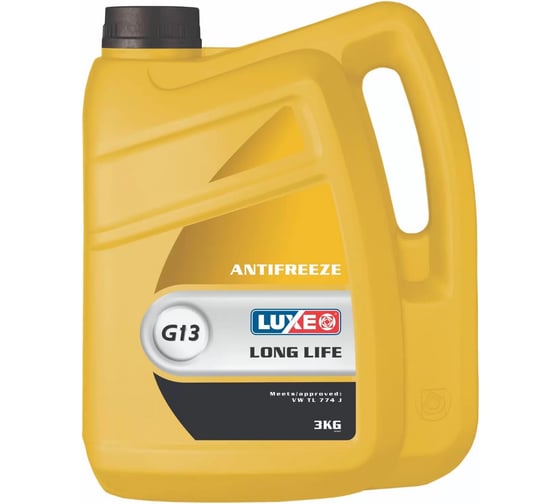 Антифриз LUXЕ 40 LONG LIFE G13 (желтый) 3 кг 30146 1