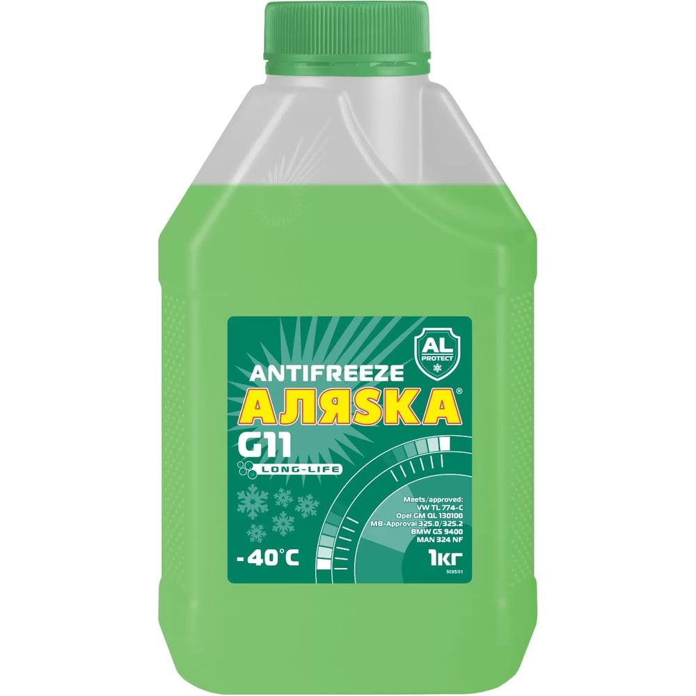 Антифриз АЛЯSКА Long Life (Лонг Лайф) зеленый 1 кг 5085 - выгодная цена ...
