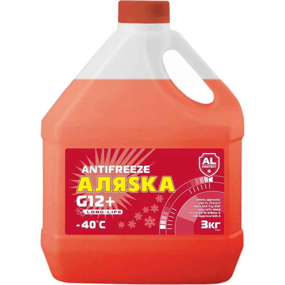 Антифриз АЛЯSКА Long Life (Лонг Лайф) красный 3 кг 5542 - выгодная цена ...