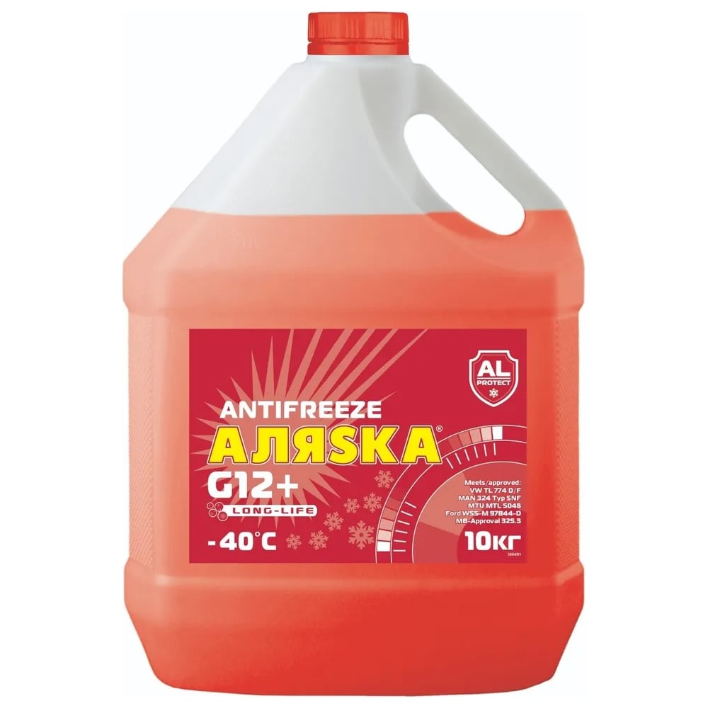 Антифриз АЛЯSКА Long Life (Лонг Лайф) красный 10 кг 5084 - выгодная ...