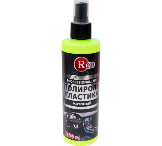 Матовый полироль пластика RED с губкой "МУСКАТЕЛЬ" Low Gloss 250мл в бл. R4262