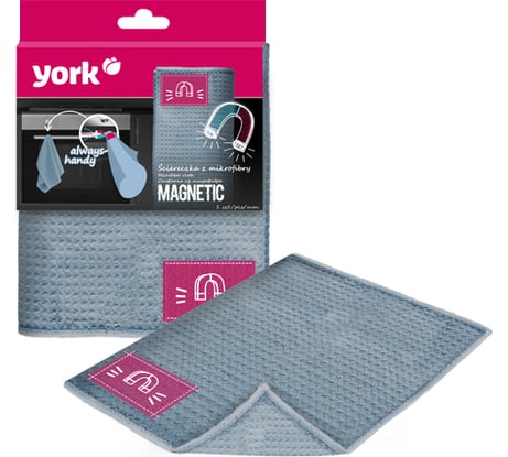 Салфетка из микрофибры YORK МагнитСистема 40x50 с магнитом 026260